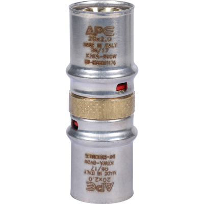 Муфта запрессовочная соединительная Stout (Стаут) равнопроходная 20 х 20 мм (SFP-0003-002020)