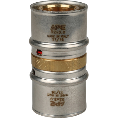 Муфта запрессовочная соединительная Stout (Стаут) равнопроходная 32 х 32 мм (SFP-0003-003232)