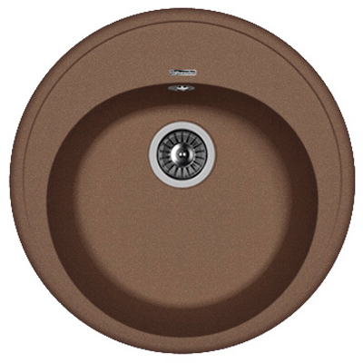 Мойка кухонная округлая Флорентина (Florentina) Лотос 510 Мокко (20.290.B0510.303)