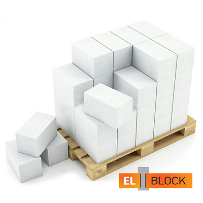 Блок из ячеистого бетона El-Block газосиликатный D500 600х250х150 мм 1 м3 Блок из ячеистого бетона El-Block газосиликатный D500 600х250х150 мм 1 м3
