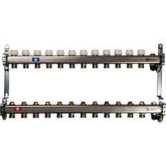 Коллекторный блок без расх. с клапаном Stout AISI 304L 1 на 3/4 дюйма 12 выходов (SMS 0932 000012)