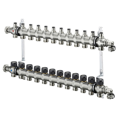 Коллекторный блок Oventrop (Овентроп) Multidis SH 12 выходов (1407162)