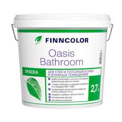 Краска Finncolor Oasis Bathroom для стен и потолков база C 2,7 л