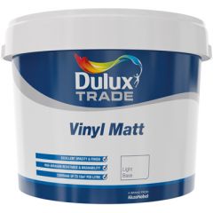 Краска Dulux Vinyl Matt для стен и потолков глубокоматовая BW 4,5 л