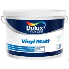 Краска Dulux Vinyl Matt для стен и потолков глубокоматовая BW 9 л