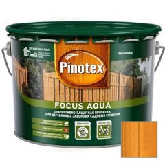 Декоративная пропитка Pinotex Focus Aqua Золотая осень 9 л