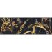 Керамическая плитка Kerama Marazzi (Керама Марацци) Бордюр Астория Птицы черный обрезной 8x25 см SST/A03/12000R