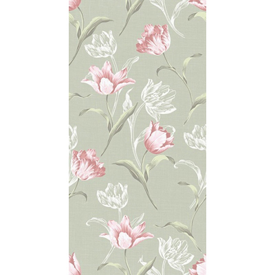 Керамическая плитка Kerama Marazzi (Керама Марацци) Норфолк Цветы зеленый 30х60 см 11087Т