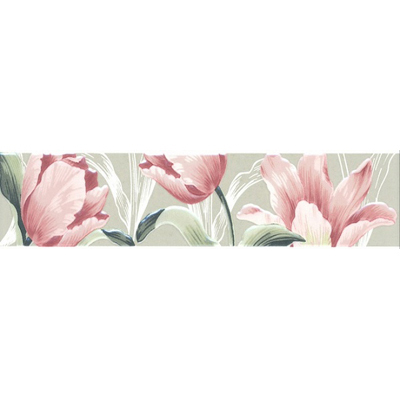 Керамическая плитка Kerama Marazzi (Керама Марацци) Норфолк Цветы зеленый 7,2х30 см STG/B270/11000T