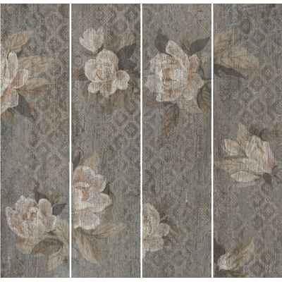 Керамогранит Kerama Marazzi (Керама Марацци) Поджио цветы коричневый обрезной 20х80 см SG704400R