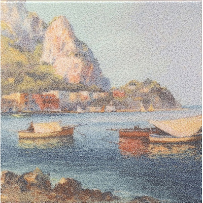 Керамическая плитка Kerama Marazzi (Керама Марацци) Позитано Лодки 20х20 см STG/A345/5155