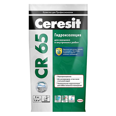 Гидроизоляция цементная Ceresit CR 65 5 кг