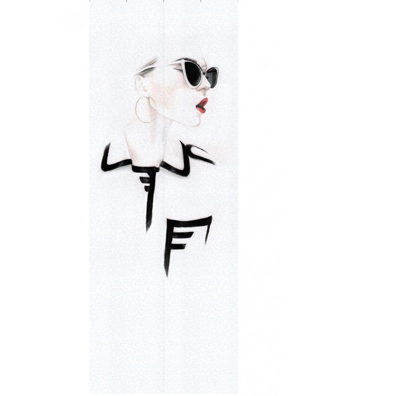 Панель ПВХ ламинированная с фотопечатью ВЕК (VEK) Кружева белые Незнакомка панно 2700х250х9 мм