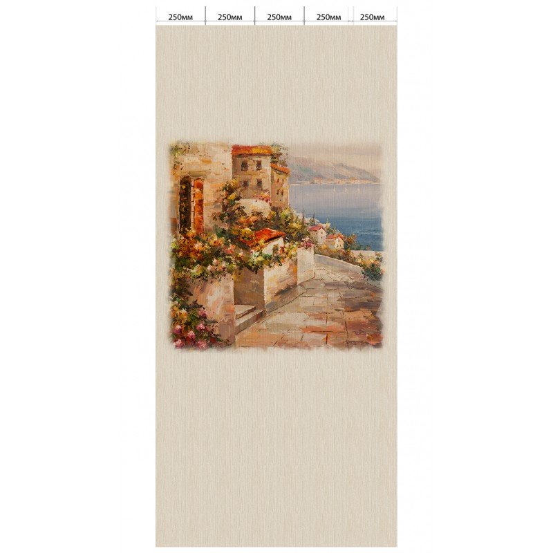 Панель ПВХ ламинированная с фотопечатью ВЕК (VEK) Венецианская олива Ялта панно 2700х250х9 мм