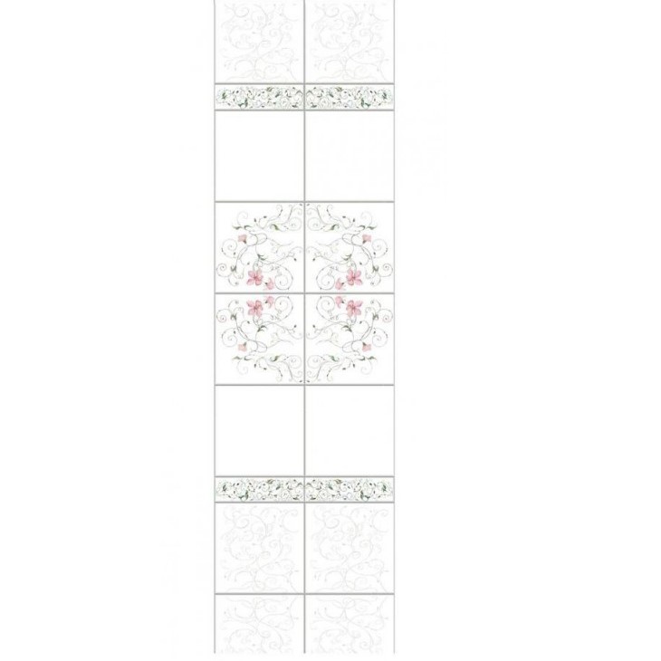 Панель ПВХ ламинированная с фотопечатью ВЕК Вьюнок декор 2700х370х9 мм (1 м2)