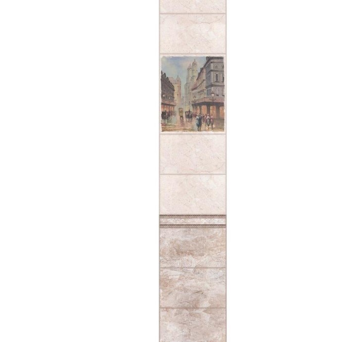 Панель ПВХ ламинированная с фотопечатью ВЕК Старый город Вена панно 2700х500х9 мм (1 м2)