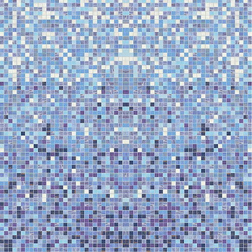 Панель ПВХ ламинированная с фотопечатью ВЕК Мозаика ультрамарин декор 2700х250х9 мм (1 м2)