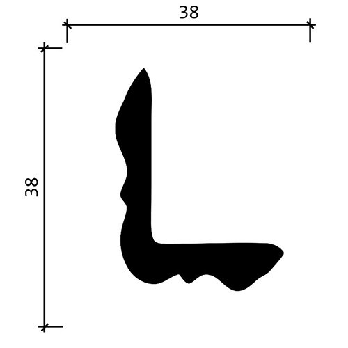 Уголок Decor-Dizayn (Декор-Дизайн) 2000х38х38 мм (DD801)