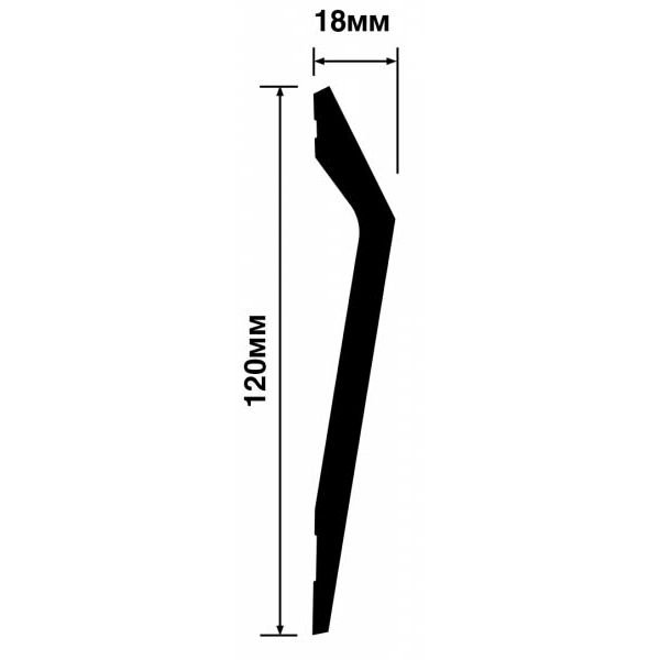 Декоративная панель HiWood (ХайВуд) 2700х120х18 мм BR396 (LV141)
