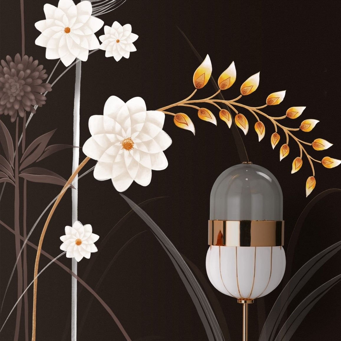 Панно Fresq Classic 2,9х9,5 м (IKEBANA) м2