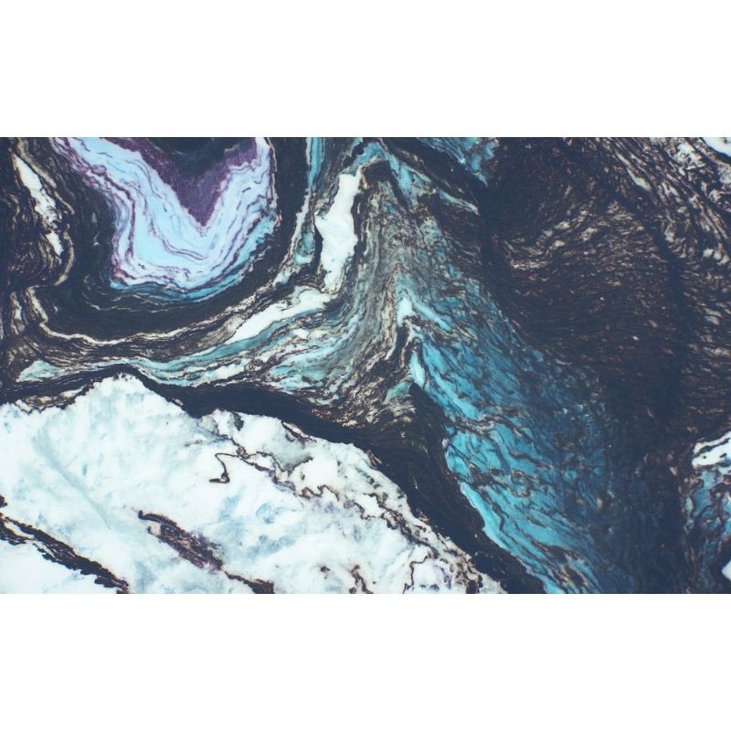 Обои виниловые на флизелине Design Studio 3D Каменная красота Камень в разрезе в голубых тонах Бесшовная Фреска Гранд (KK-039)