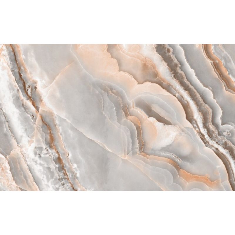 Обои виниловые на флизелине Design Studio 3D Каменная красота Срез мрамора в бежевых тонах Натуральный холст (KK-046)