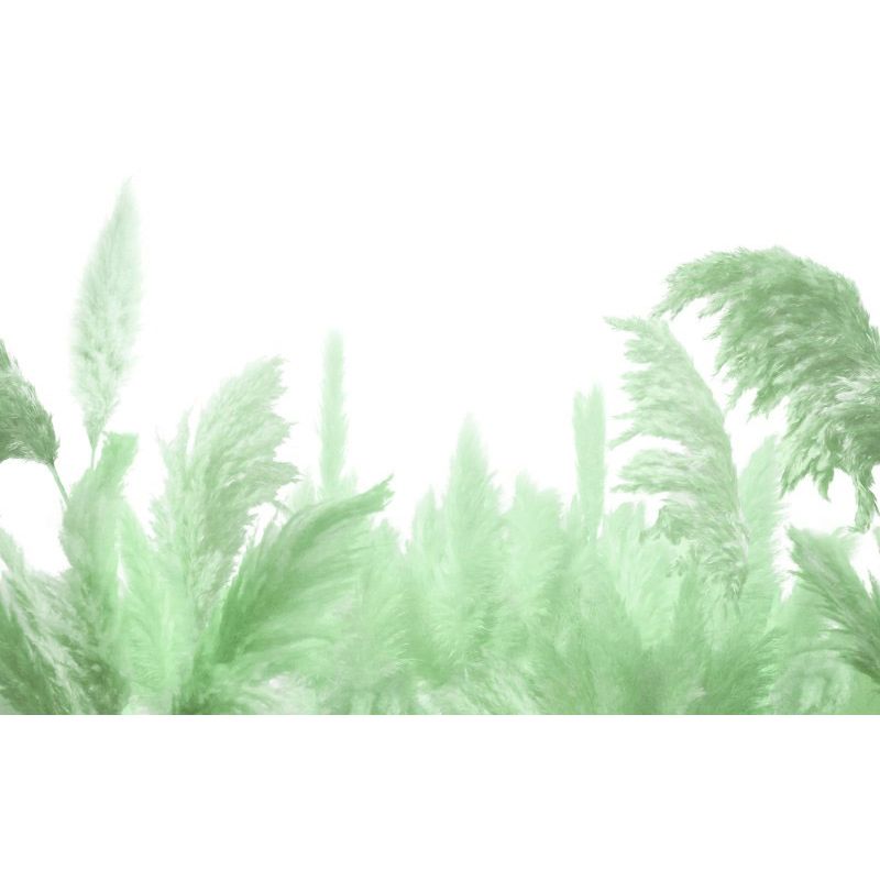 Обои виниловые на флизелине Design Studio 3D Нежность Поле колосьев в зелёных тонах Натуральный холст (NJ-020)