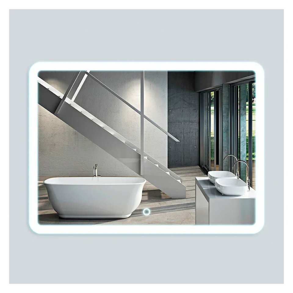 Зеркало Vincea (Винчея) LED VLM-2A800 800x680 c сенсорным выключателем и диммером VLM-2A800