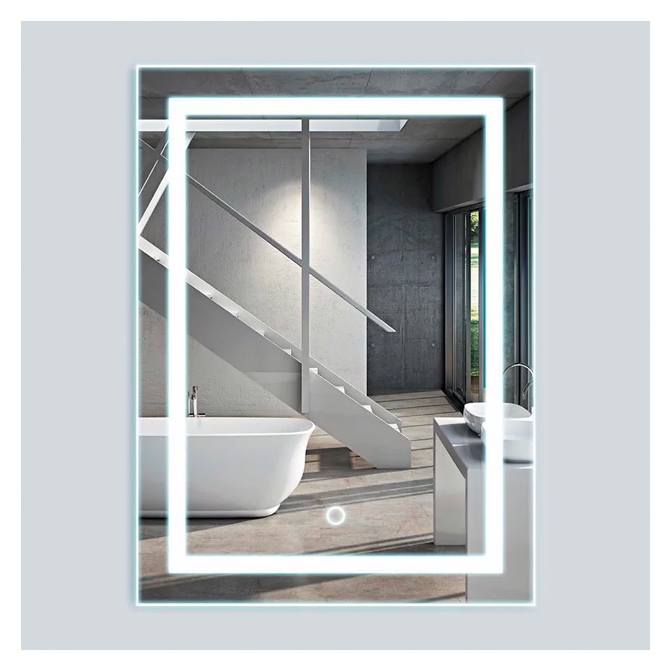 Зеркало Vincea (Винчея) LED VLM-2L600 600x800 c сенсорным выключателем и диммером VLM-2L600