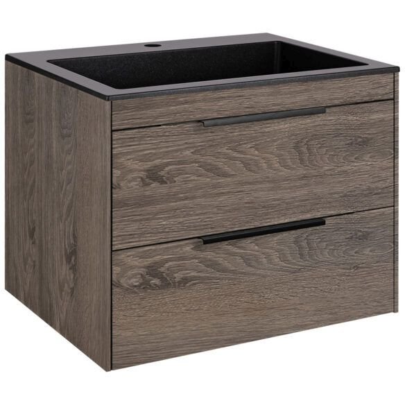 База под раковину Vincea (Винчея) Chiara 2D VMC-2C2600RO 600 подвесная, 2 выкатных ящика soft-close, R.Oak