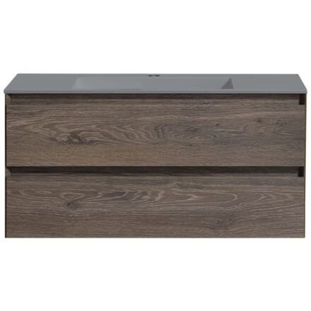 База под раковину Vincea (Винчея) Luka VMC-2L100RO 1000 подвесная, 2 выкатных ящика soft-close, R.Oak