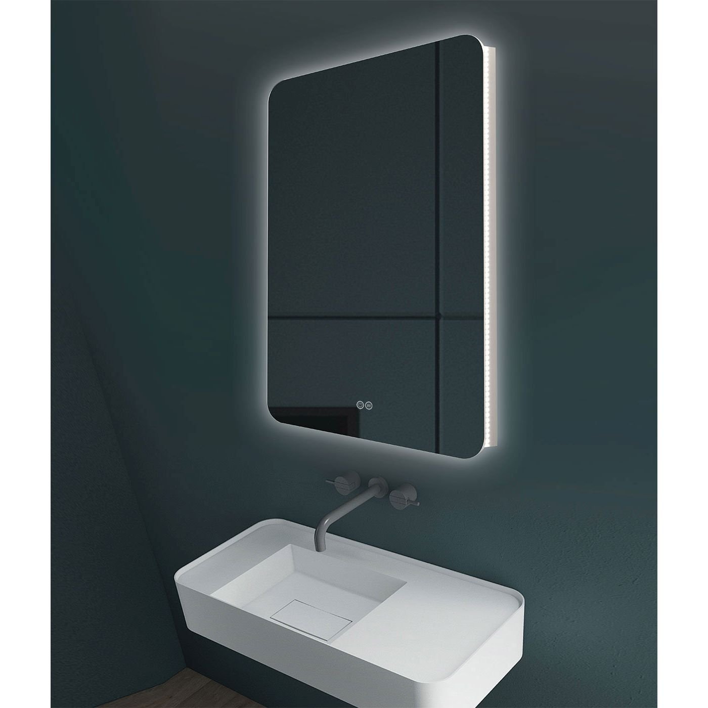 Зеркало LED Vincea (Винчея) VLM-3BE600-2 600х800 c сенсорным выключателем и диммером, антизапотевание