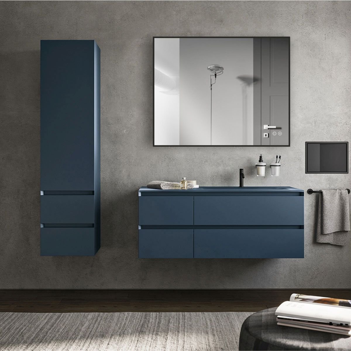 Зеркало LED Vincea (Винчея) VLM-3VN100B-2 1000х800 c сенсорным выключателем и диммером, антизапотевание