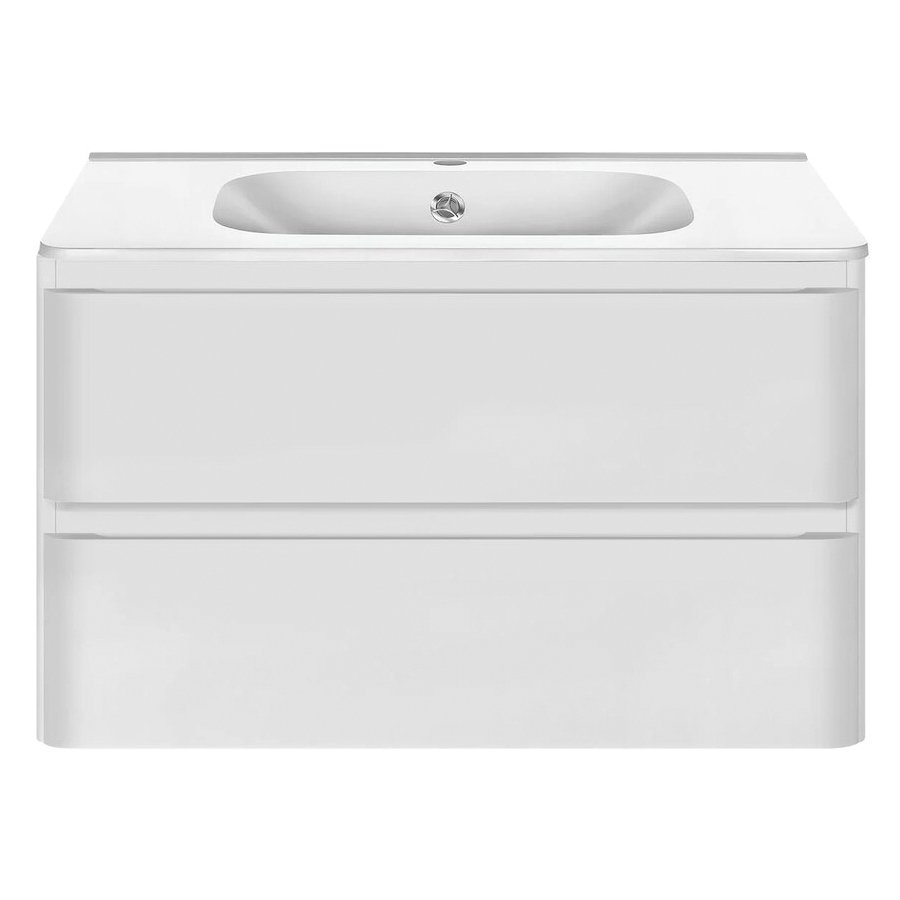 База под раковину Vincea (Винчея) Vico 800 подвесная, 2 выкатных ящика soft close, G.White VMC-2V800GW