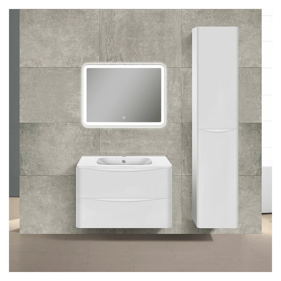 База под раковину Vincea (Винчея) Paola 800 подвесная, 2 выкатных ящика soft close, G.White VMC-2P800GW