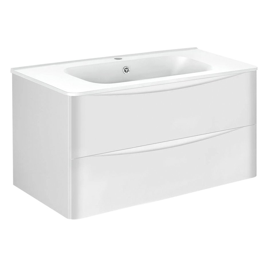 База под раковину Vincea (Винчея) Paola 1000 подвесная, 2 выкатных ящика soft close, G.White VMC-2P100GW