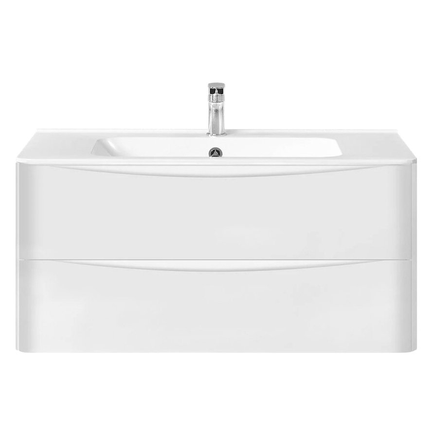 База под раковину Vincea (Винчея) Paola 1000 подвесная, 2 выкатных ящика soft close, G.White VMC-2P100GW