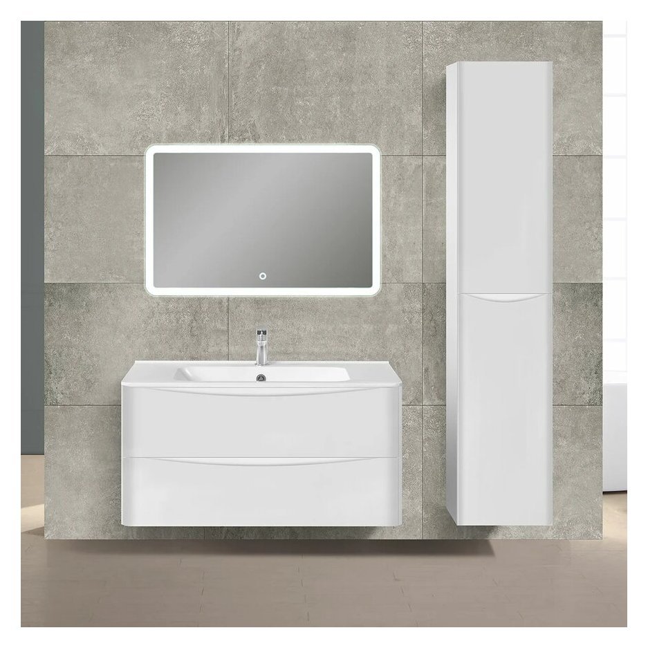 База под раковину Vincea (Винчея) Paola 1000 подвесная, 2 выкатных ящика soft close, G.White VMC-2P100GW