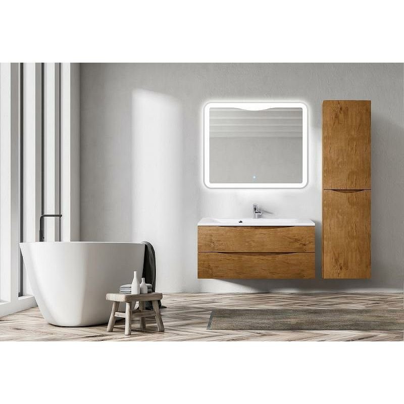 База под раковину подвесная BelBagno MARINO с двумя выкатными ящиками Rovere Nature 600x450x500 MARINO-600-2C-SO-RN-P