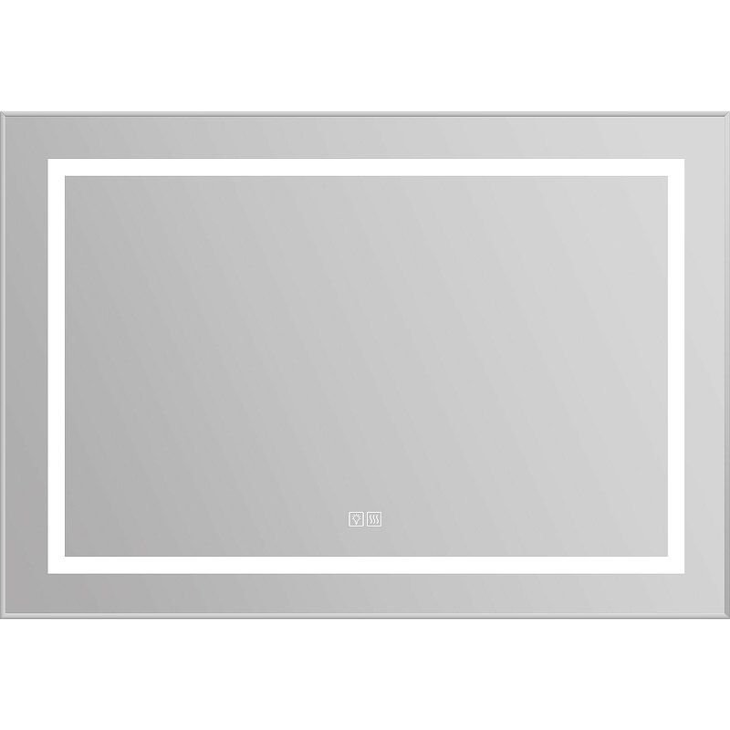 Зеркало BelBagno (Бельбагно) в алюминиевой раме со встроенным светильником сенсорным выключателем и подогревом SPC-KRAFT-985-685-TCH-WARM 985x32x685 мм