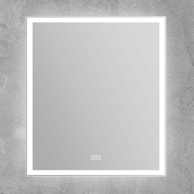 Зеркало BelBagno (Бельбагно) со встроенным светильником сенсорным выключателем и подогревом SPC-GRT-700-800-LED-TCH-WARM 12W 220-240V 700x30x800