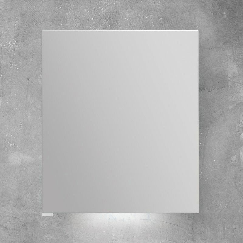 Зеркальный шкаф BelBagno с одной распашной дверью с нижней подсветкой дверей правосторонний SPC-1A-DL-BL-500 500x130x700