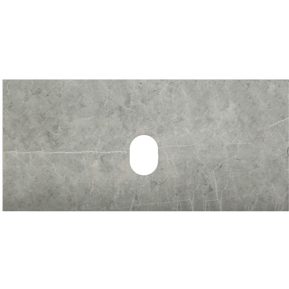 Столешница из керамогранита без отверстия под смеситель BelBagno (Бельбагно) 1000x460 KEP-100-MGL-W0 Marmo Grigio Lucido