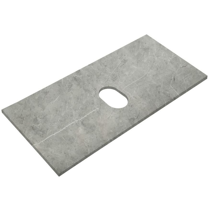 Столешница из керамогранита без отверстия под смеситель BelBagno (Бельбагно) 1000x460 KEP-100-MGL-W0 Marmo Grigio Lucido