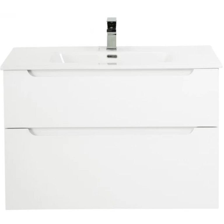 База под раковину подвесная BelBagno (Бельбагно) ETNA с двумя выкатными ящиками с доводчиками Bianco Lucido 900x455x500 ETNA-900-2C-SO-BL-P