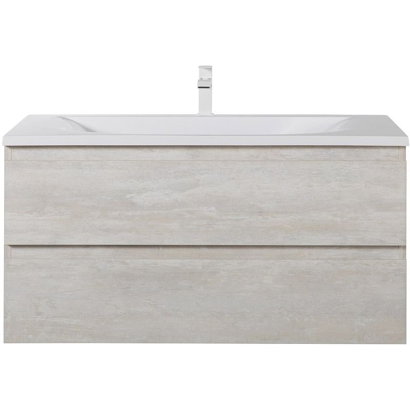 База под раковину подвесная Cezares (Цезарис) Molveno с двумя выкатными ящиками Legno Bianco 1000x500x500 MOLVENO-100-2C-SO-LB