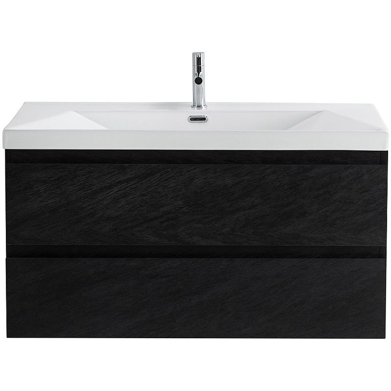 База под раковину подвесная Cezares (Цезарис) Molveno с двумя выкатными ящиками Nero 800x500x500 MOLVENO-80-2C-SO-NR