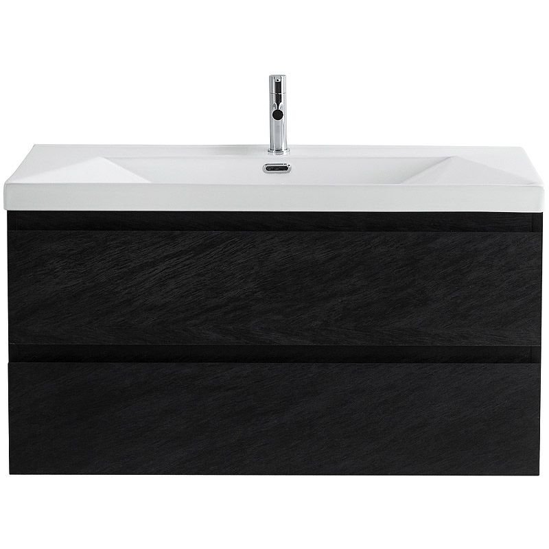 База под раковину подвесная Cezares (Цезарис) Molveno с двумя выкатными ящиками Nero 900x500x500 MOLVENO-90-2C-SO-NR