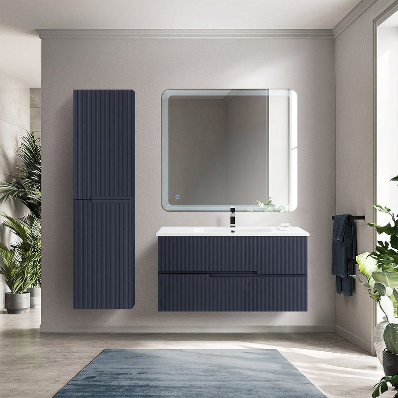 База под раковину подвесная Cezares (Цезарис) Duet с двумя выкатными ящиками Grafito 770x450x500 DUET-800-2C-SO-GR-P