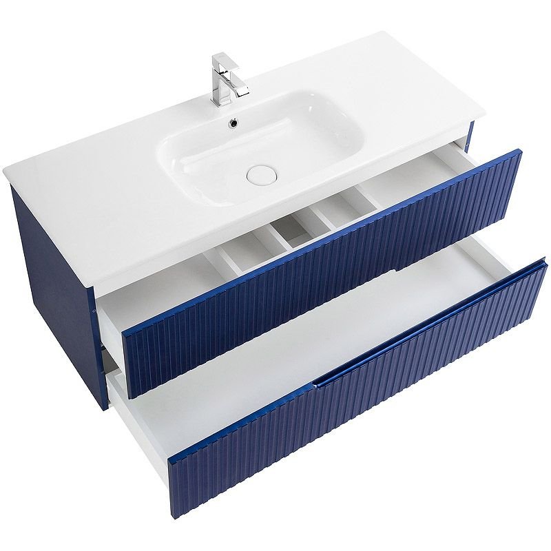 База под раковину подвесная Cezares (Цезарис) Duet с двумя выкатными ящиками Sapfiro 1170x450x500 DUET-1200-2C-SO-SPF-P